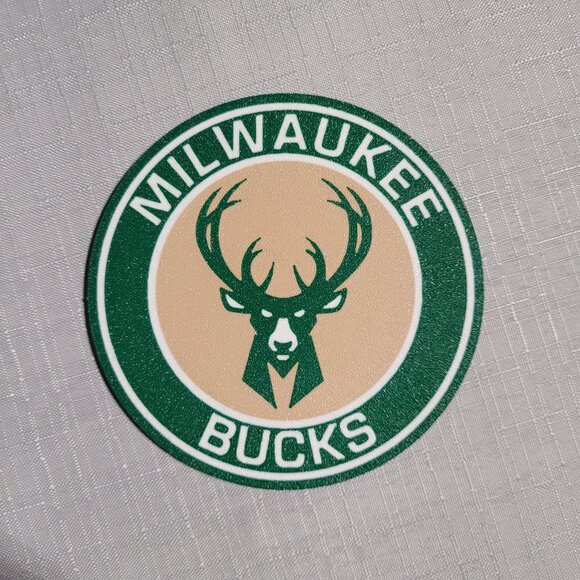 Milwaukee Bucks Coaster Set - 3D Printed - (Set of 4) - Picture 2 of 4